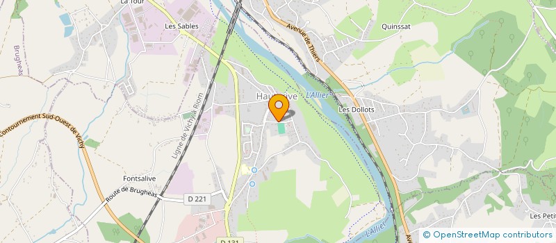 localisation de l'entreprise LES DEPORTES DU TRAVAIL à SAINT-YORRE