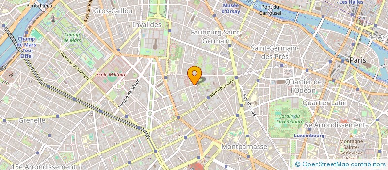 localisation de l'entreprise LES DEPOTS RIVE GAUCHE  PARIS