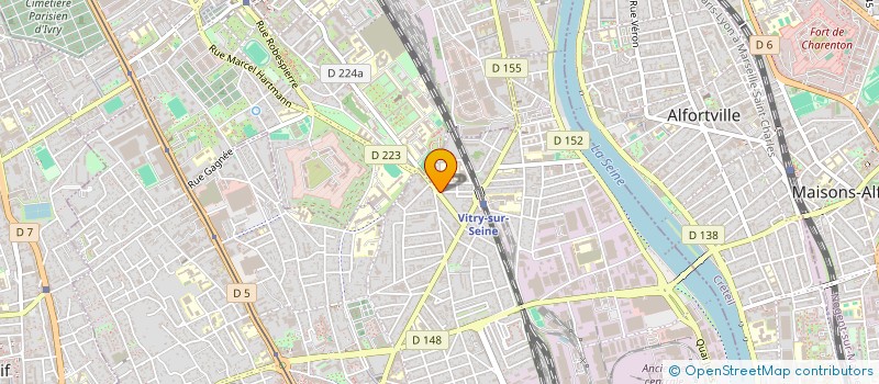 localisation de l'entreprise LES DERAILLE-E-S à VITRY-SUR-SEINE