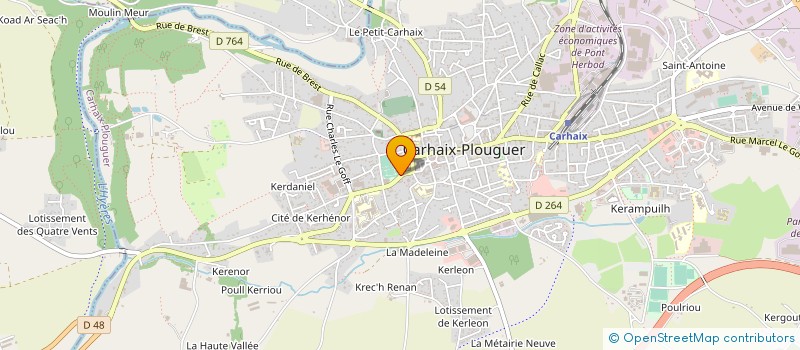 localisation de l'entreprise LES DERNIERES CARTOUCHES à CARHAIX-PLOUGUER