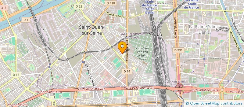 localisation de l'entreprise LES DERS DE TER à SAINT-OUEN-SUR-SEINE