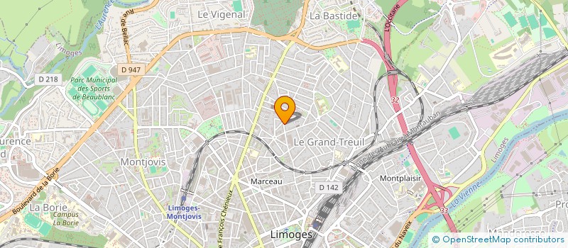 localisation de l'entreprise LES DES BOARDE.E.S à LIMOGES