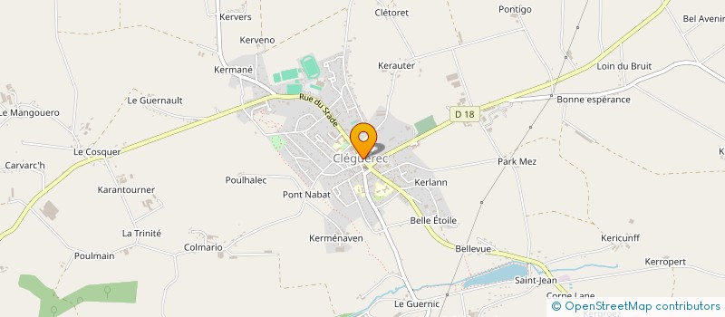 localisation de l'entreprise LES DES CALES à CLEGUEREC