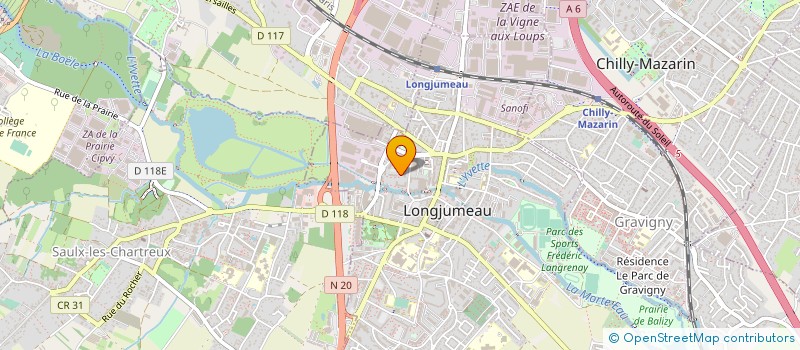 localisation de l'entreprise LES DES COOL VITE à LONGJUMEAU