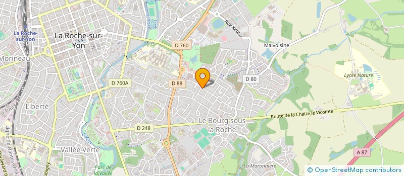 localisation de l'entreprise LES DES HYDRATES  LA ROCHE-SUR-YON