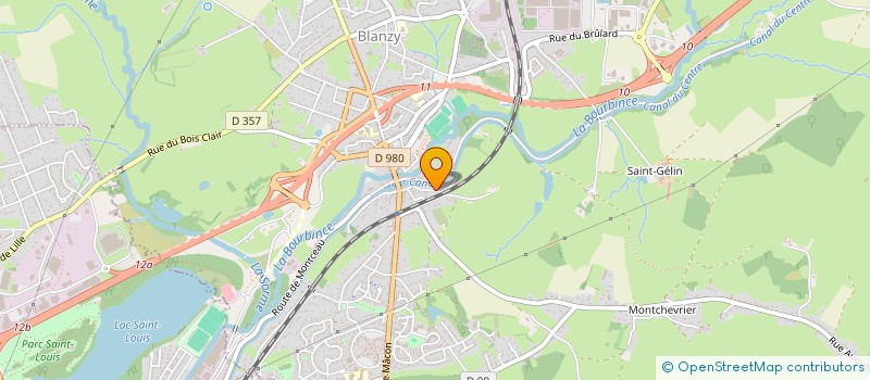 localisation de l'entreprise LES DES RANGES DES MINES  BLANZY