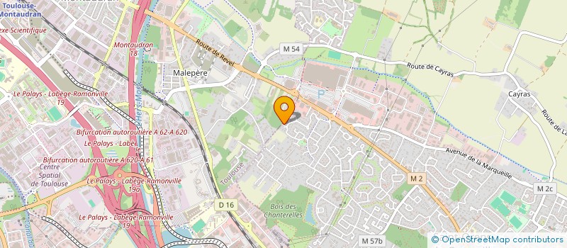 localisation de l'entreprise LES DES SONT JETES  SAINT-ORENS-DE-GAMEVILLE