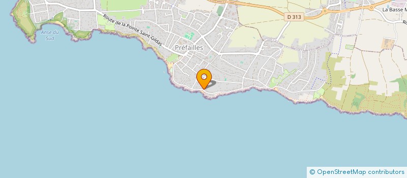 localisation de l'entreprise LES DESCENDANTS DURAND-GASSELIN  PREFAILLES