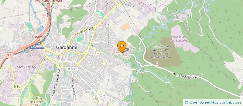 localisation de l'entreprise LES DESENFANTES à GARDANNE