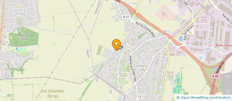 localisation de l'entreprise LES DESERTEURS à CORBAS