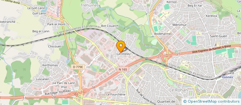 localisation de l'entreprise LES DESERTEUSES DE L'OUEST à VANNES