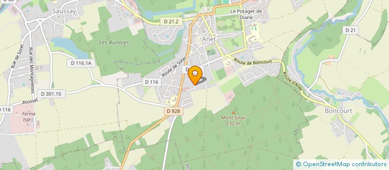 localisation de l'entreprise LES DESPREAUX à ANET