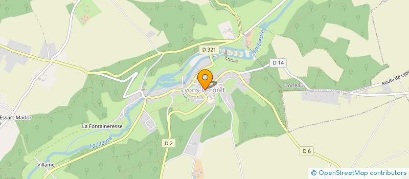 localisation de l'entreprise LES DESSERTS COLORES  LYONS-LA-FORET