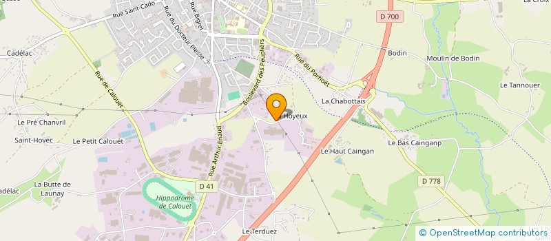 localisation de l'entreprise LES DESSERTS DU RUISSEAU à LOUDEAC