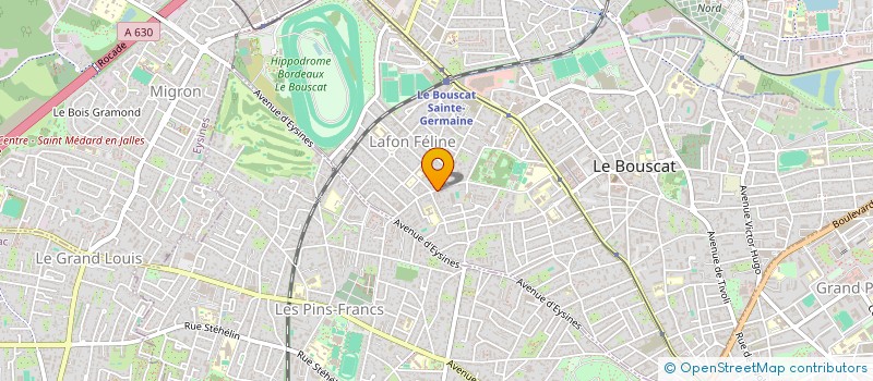 localisation de l'entreprise LES DESSERTS GOURMANDS à LE BOUSCAT