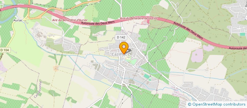 localisation de l'entreprise LES DESSOUS D'ANGE  CAZILHAC