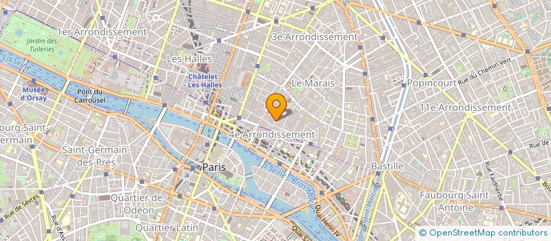 localisation de l'entreprise LES DESSOUS D'APOLLON  PARIS