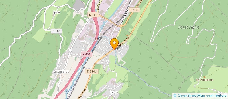 localisation de l'entreprise LES DESSOUS DE CARO à GROISSIAT