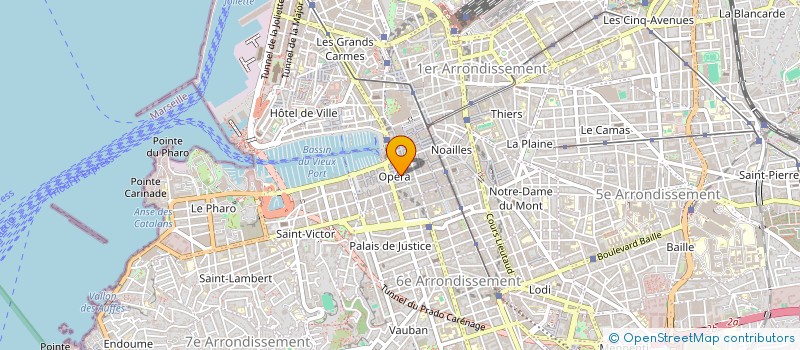 localisation de l'entreprise LES DESSOUS DE L'OPERA à MARSEILLE