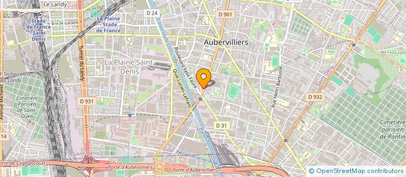 localisation de l'entreprise LES DESSOUS DE SALOME à AUBERVILLIERS
