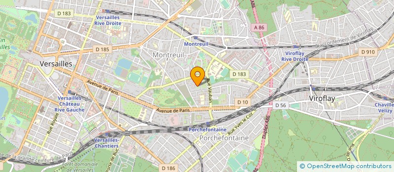 localisation de l'entreprise LES DESSOUS DE VERSAILLES à VERSAILLES