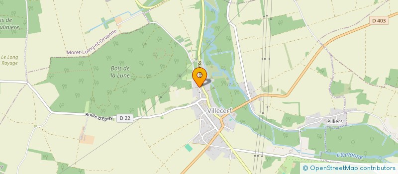 localisation de l'entreprise LES DESSOUS DU CIEL  VILLECERF