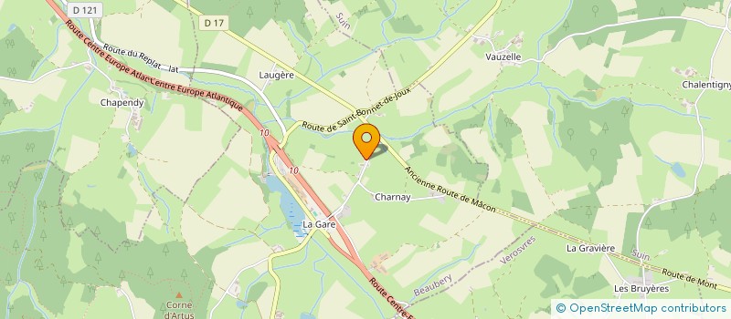 localisation de l'entreprise LES DESSOUS DU PALAIS  LA GUICHE