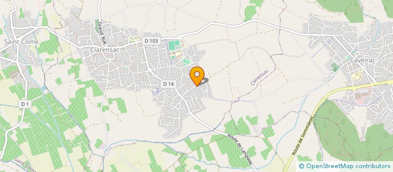 localisation de l'entreprise LES DESSOUS EN FOLIE  CLARENSAC