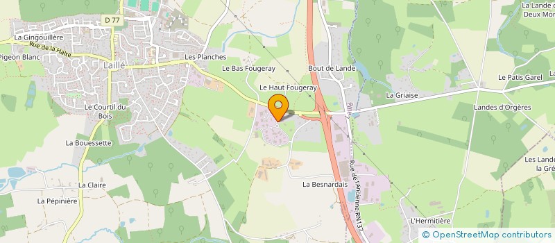 localisation de l'entreprise LES DESSOUS RENNAIS  LAILLE