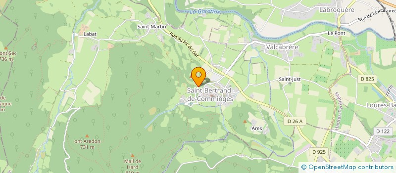 localisation de l'entreprise LES DESTRIERS DE ST-BERTRAND  ST-BERTRAND-DE-COMMINGES