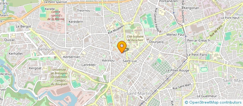 localisation de l'entreprise LES DETRAQUEERS ASSOCIATION LGBTIQ+ à BREST