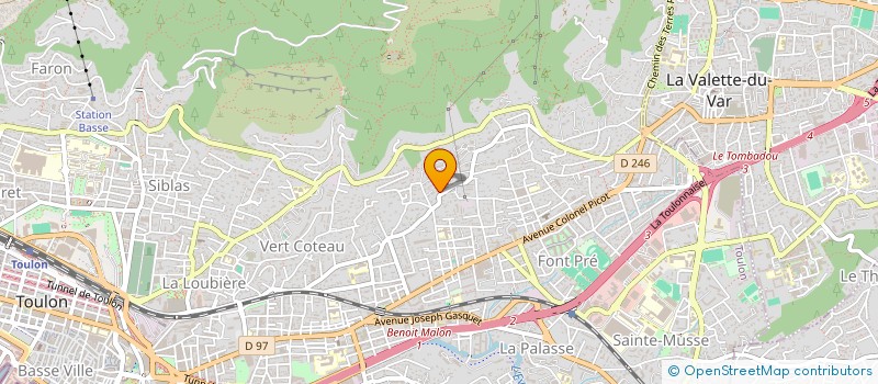 localisation de l'entreprise LES DEUS SPHYNX  TOULON