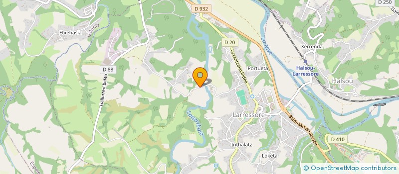 localisation de l'entreprise LES DEUX  LARRESSORE