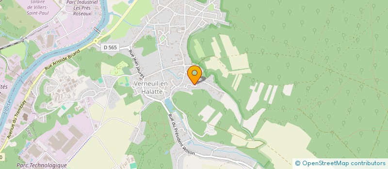 localisation de l'entreprise LES DEUX ABEILLES  VERNEUIL-EN-HALATTE