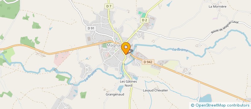 localisation de l'entreprise LES DEUX AG  MAGNAC-LAVAL