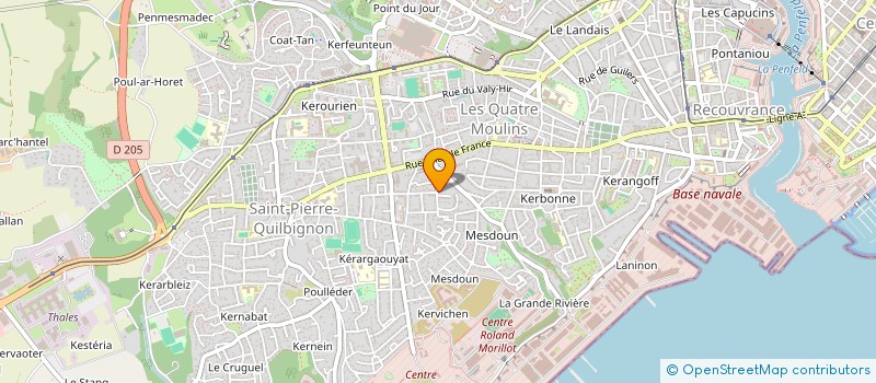 localisation de l'entreprise LES DEUX AILES à BREST
