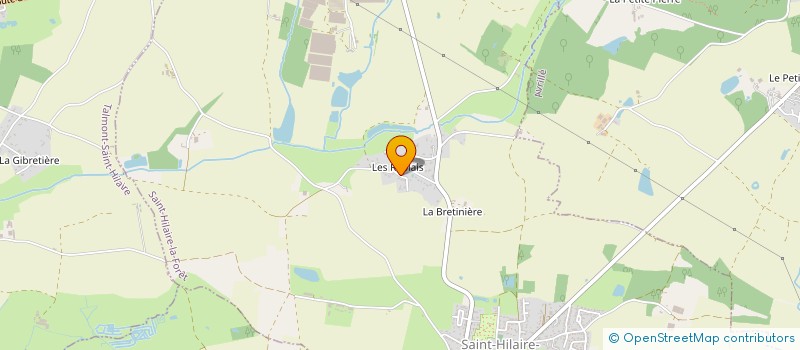 localisation de l'entreprise LES DEUX AILES  SAINT-HILAIRE-LA-FORET