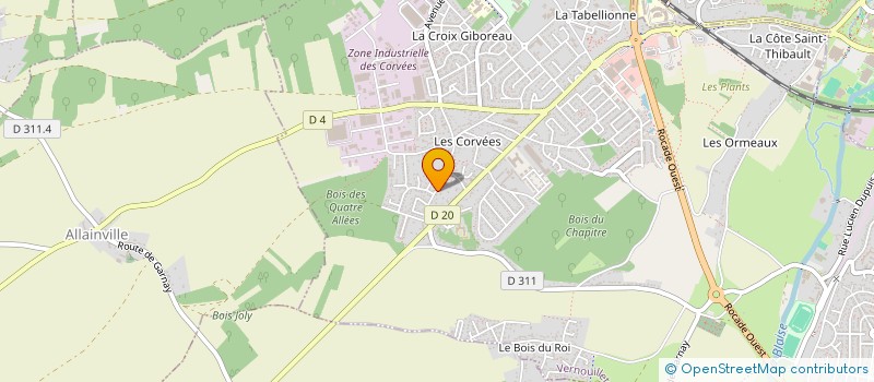 localisation de l'entreprise LES DEUX AILES NOGENT-NONANCOURT à OUERRE