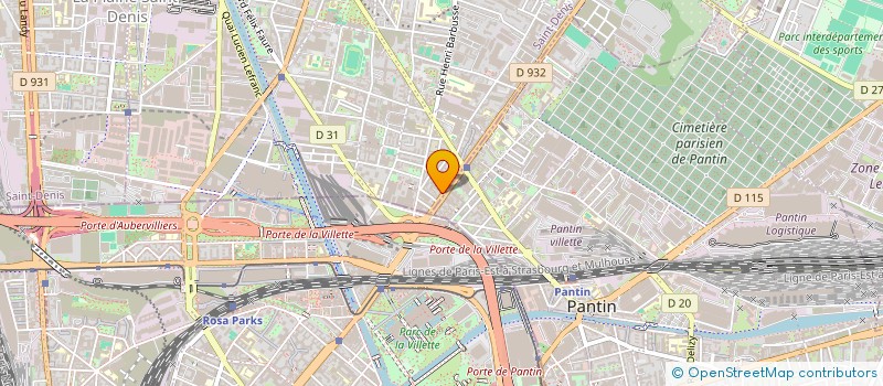 localisation de l'entreprise LES DEUX AMIS  AUBERVILLIERS