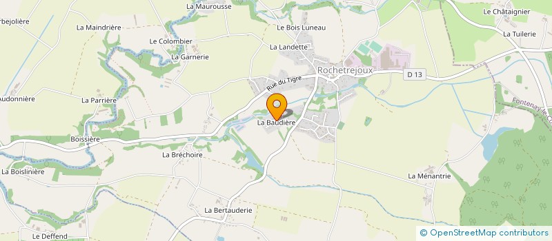 localisation de l'entreprise LES DEUX ARBRES  ROCHETREJOUX