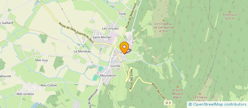 localisation de l'entreprise LES DEUX ARTS à VAL-REVERMONT
