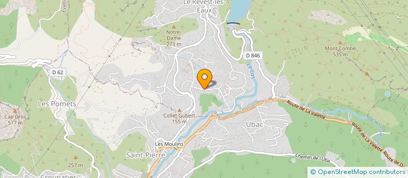 localisation de l'entreprise LES DEUX ASSIS DANS LE COULOIR  LE REVEST-LES-EAUX