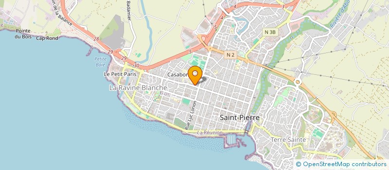 localisation de l'entreprise LES DEUX B à SAINT-PIERRE