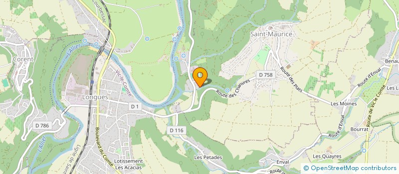 localisation de l'entreprise LES DEUX BATTANTS à SAINT-MAURICE