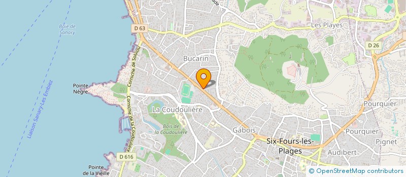 localisation de l'entreprise LES DEUX BELLA à SIX-FOURS-LES-PLAGES