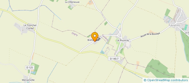 localisation de l'entreprise LES DEUX BP à DIGNY
