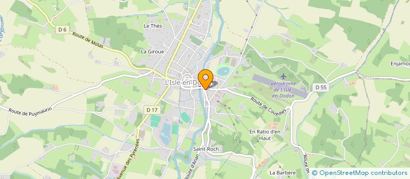 localisation de l'entreprise LES DEUX C  L'ISLE-EN-DODON