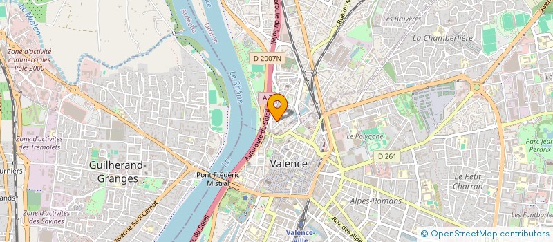 localisation de l'entreprise LES DEUX CASTORS  BOURG-LES-VALENCE