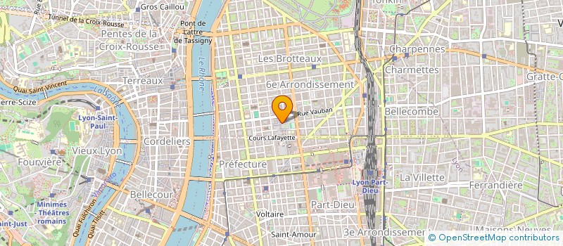 localisation de l'entreprise LES DEUX CEDRES  LYON