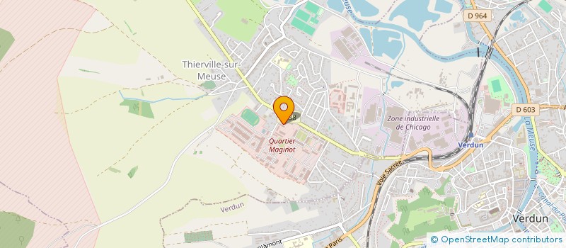 localisation de l'entreprise LES DEUX CHASSEURS à THIERVILLE SUR MEUSE